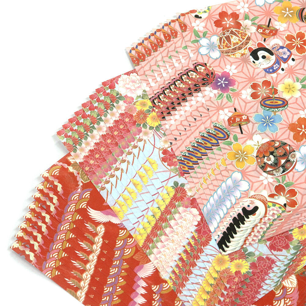 Yuzen Washi Growth Pattern - Chiyogami Origami Paper