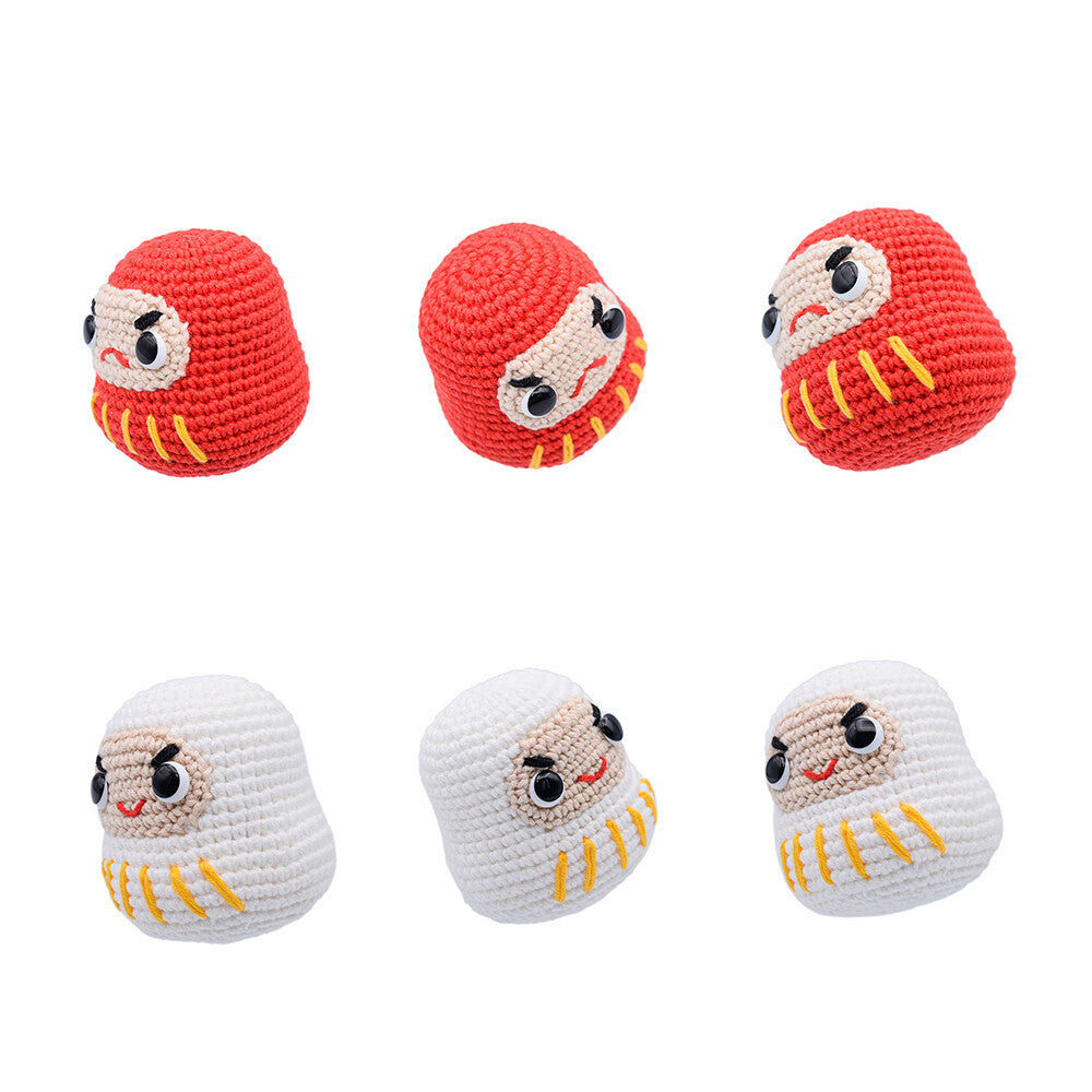 Kohaku Daruma Amigurumi Crochet Kit
