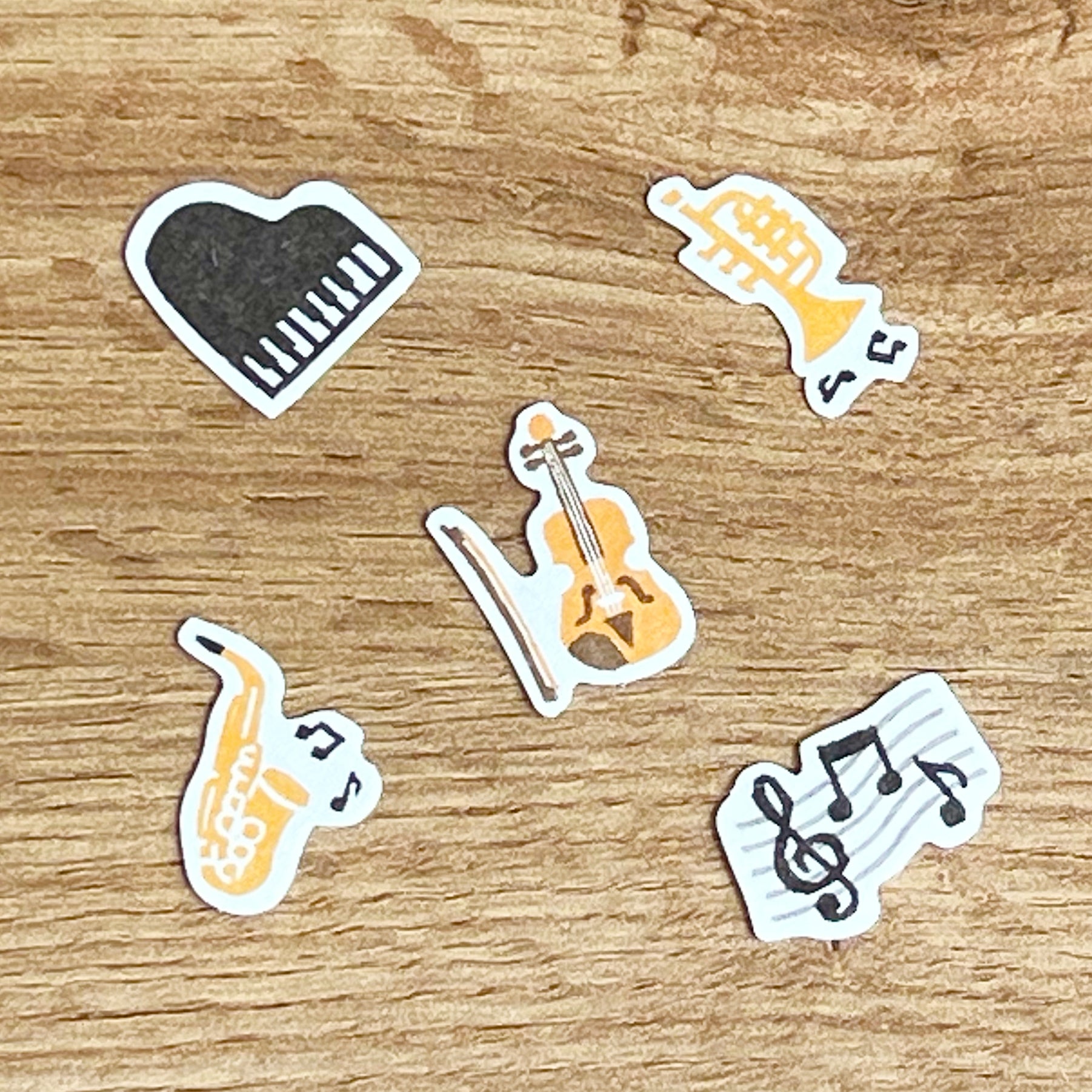 Music Instrument Washi Stickers
