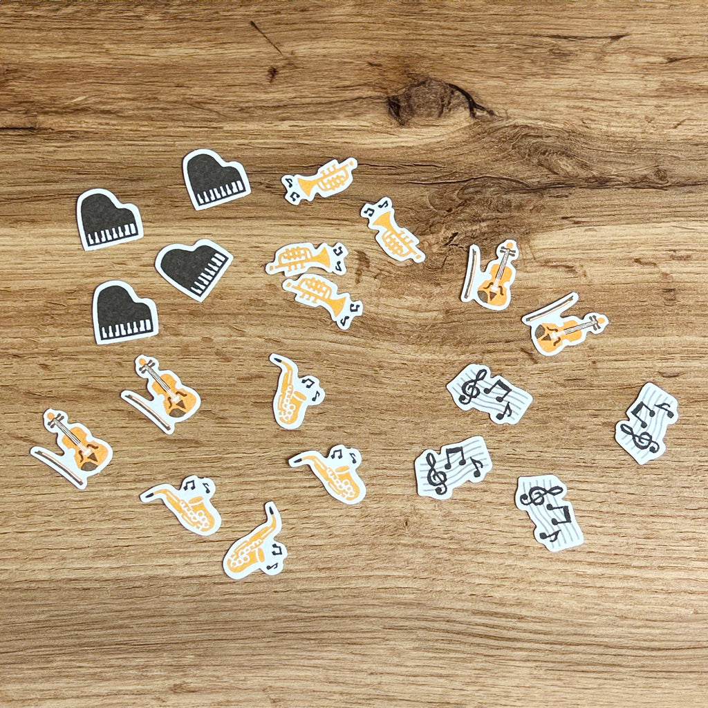 Music Instrument Washi Stickers