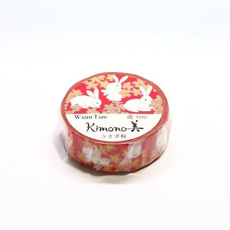 Rabbit Cherry Blossom Washi Tape