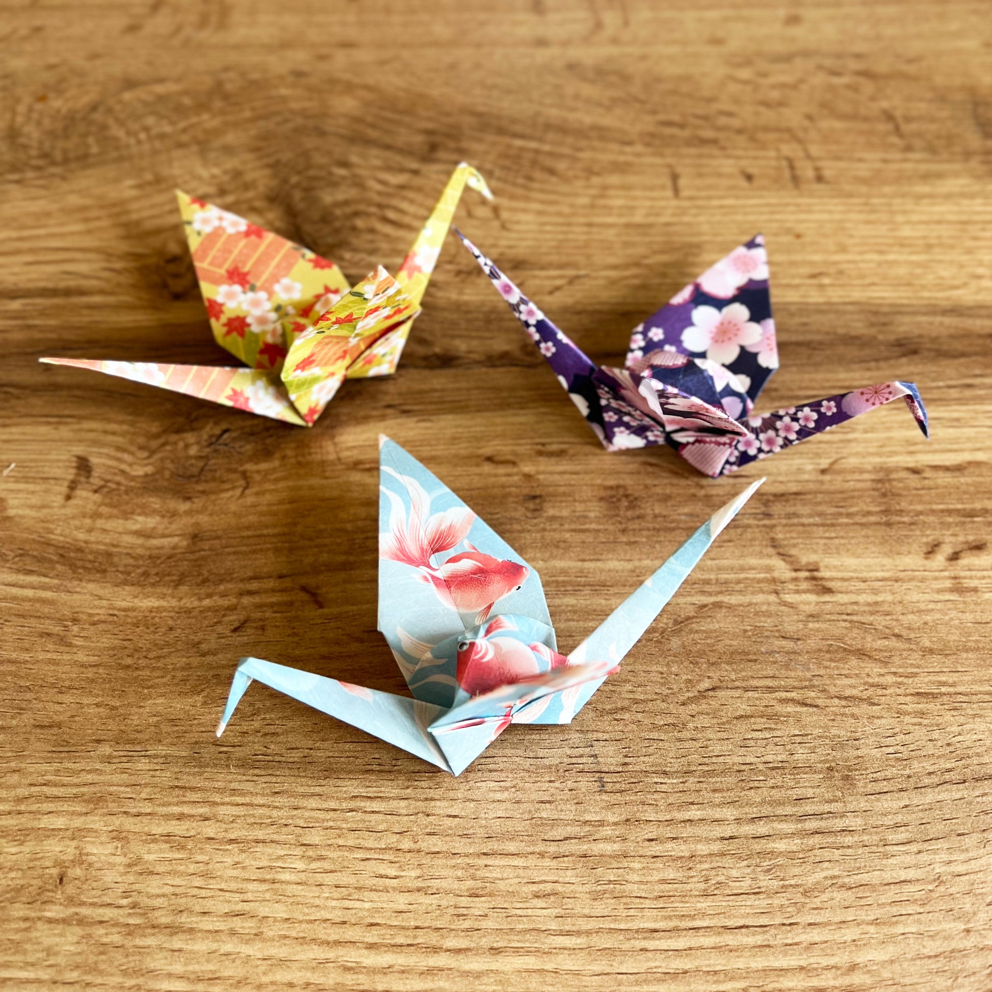 Yuzen Washi Fish Pattern - Chiyogami Origami Paper