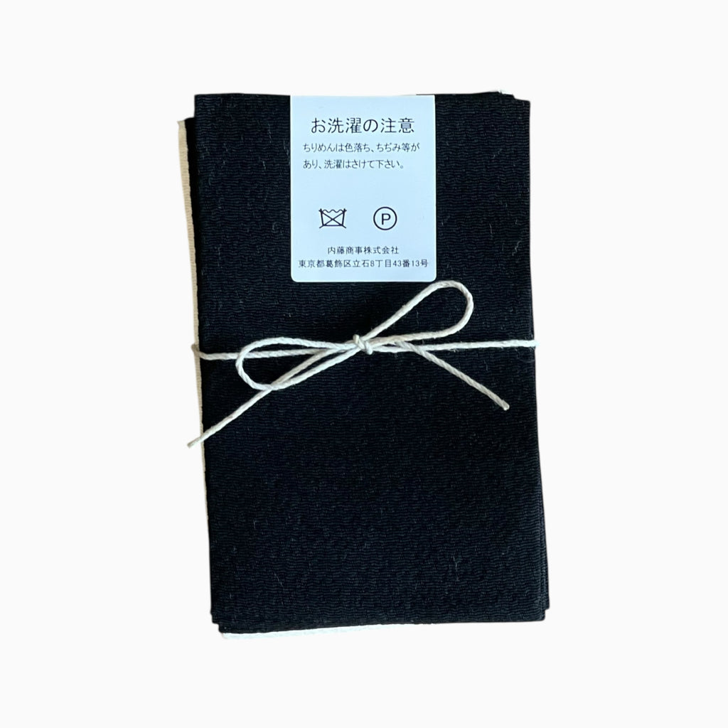 Japanese Crepe Fabrics - Black & Beige