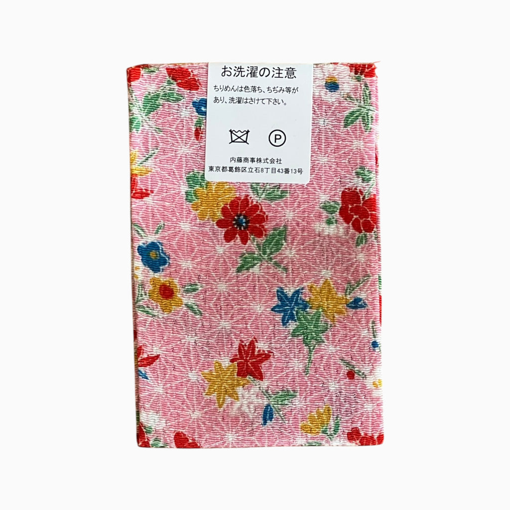 Japanese Crepe Fabrics - Kyoto Yuzen pattern in Pink